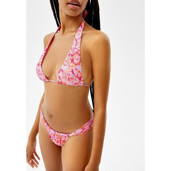 Bershka Góra od bikini dark purple BEJ81J01A-I11