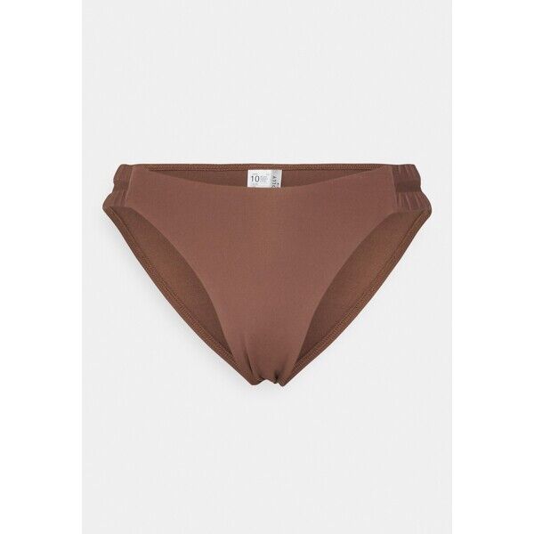 Seafolly COLLECTIVE GATHERED TAB PANT Dół od bikini tiramisu S1981I094-O11
