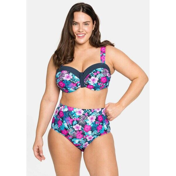 Sheego Dół od bikini blau-pink SHI81I00D-K11