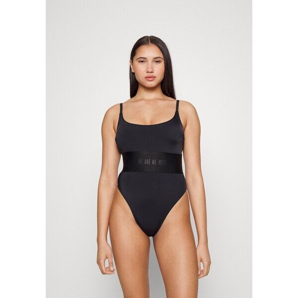 We Are We Wear DEBBIE DEEP BAND HIGH LEG SWIMSUIT Kostium kąpielowy black WEJ81G008-Q11