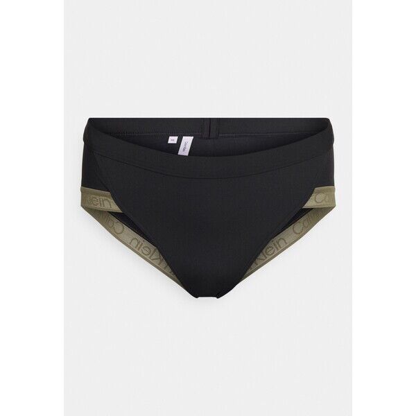 Calvin Klein Swimwear BRAZILIAN PLUS Dół od bikini black C1781I049-Q11