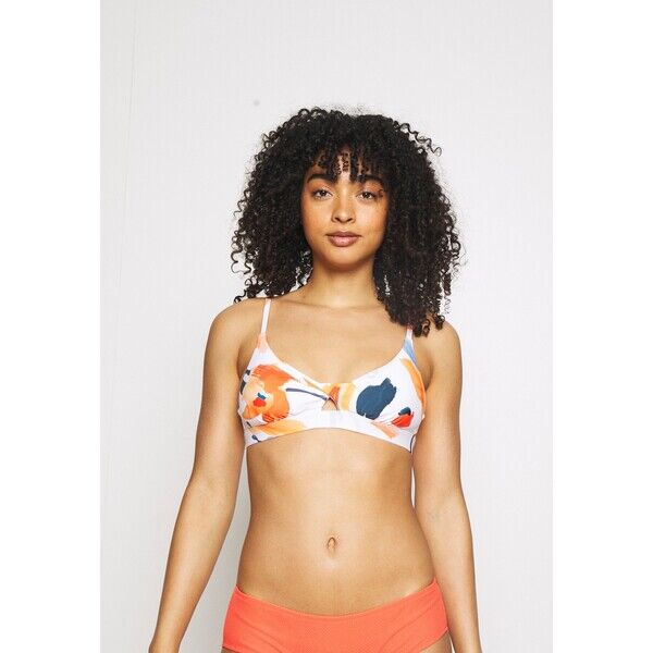 Seafolly SUMMER MEMOIRS TWIST FRONT BRALETTE Góra od bikini white S1981J09K-A11