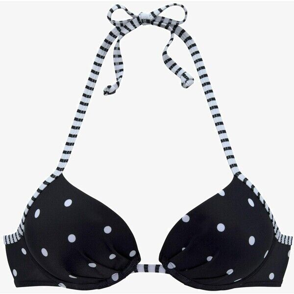 s.Oliver Góra od bikini schwarz/weiß SO281J01X-Q11