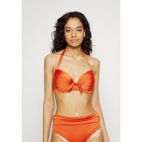Pour Moi AZURE HALTER LIGHTLY PADDED UNDERWIRED Góra od bikini orange POJ81J00I-H11