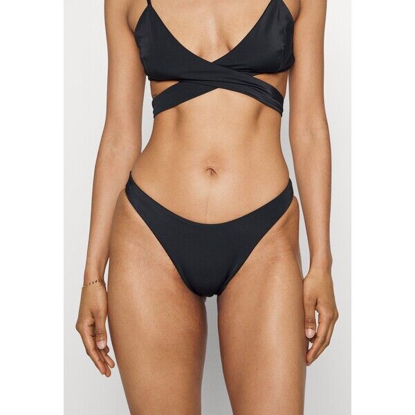Weekday AVA HIGHCUT SWIM BOTTOM Dół od bikini black WEB81I01V-Q11
