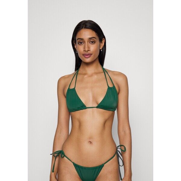 Weekday TIE BREEZE Góra od bikini dark green WEB81J02C-M11