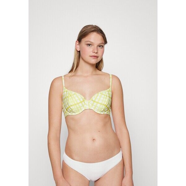 Seafolly AMALFI CHECK UNDERWIRE Góra od bikini lime light S1981J0BP-M11