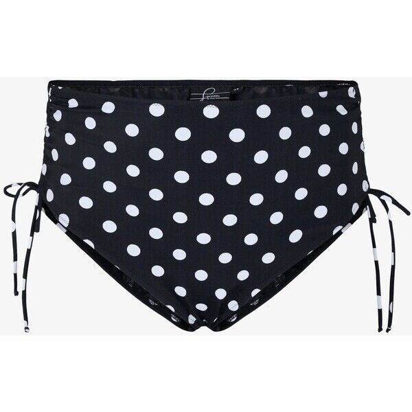 Zizzi Dół od bikini dotted print, black Z1781I026-Q11