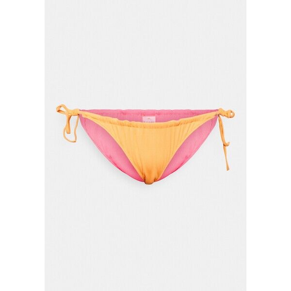 We Are We Wear MELISSA REVERSIBLE TIE SIDE CURVE Dół od bikini tangerine/strawberry WEJ81I016-H11