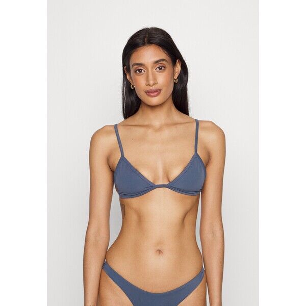 Weekday SWAY Góra od bikini dark grey blue WEB81J028-C11