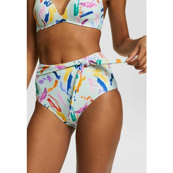 Esprit RECYCELT: MIT PRINT Dół od bikini light aqua green ES181I0G2-M11