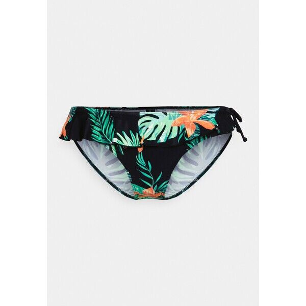Pour Moi MIAMI BRIGHTS FRILL BRIEF Dół od bikini black POJ81I00R-Q11