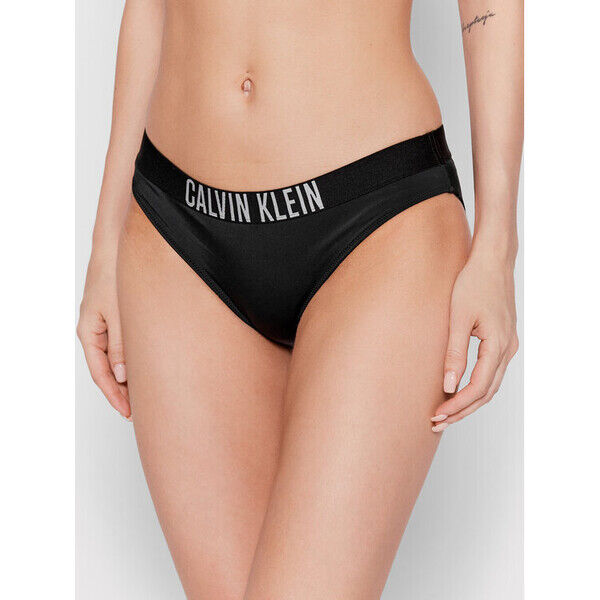 Calvin Klein Swimwear Dół od bikini Intense Power KW0KW01859 Czarny