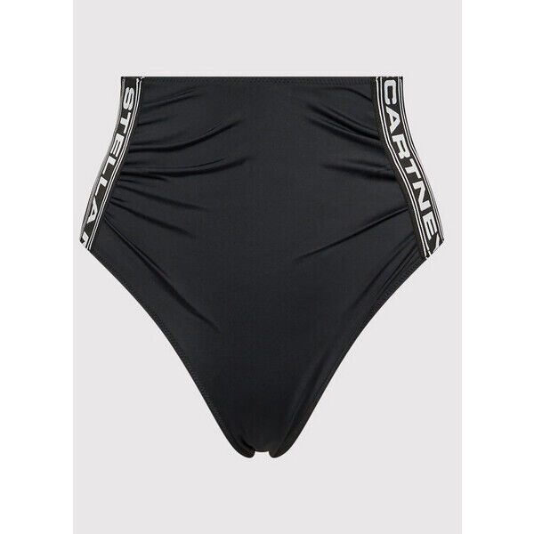 Stella McCartney Dół od bikini Sporty Logo S7B2C1570.00112 Czarny