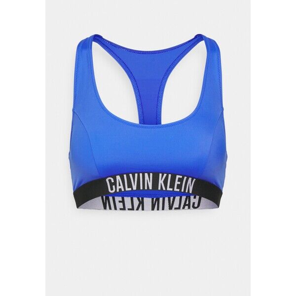 Calvin Klein Swimwear BRALETTE RACERBACK Góra od bikini wild bluebell C1781J03I-K11
