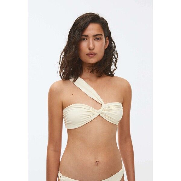 OYSHO RUCHED Góra od bikini white OY181J0AU-A11
