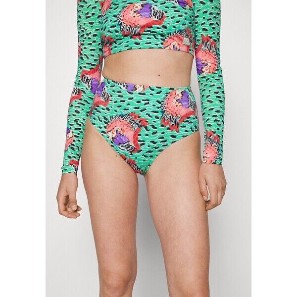 Roxy STELLA JEAN ROXY MOD HIGHWAIST Dół od bikini holy green melie RO581I08A-M11