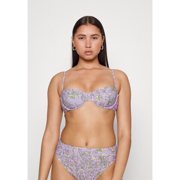 Tory Burch PRINTED UNDERWIRE Góra od bikini lilac T0781J003-I11
