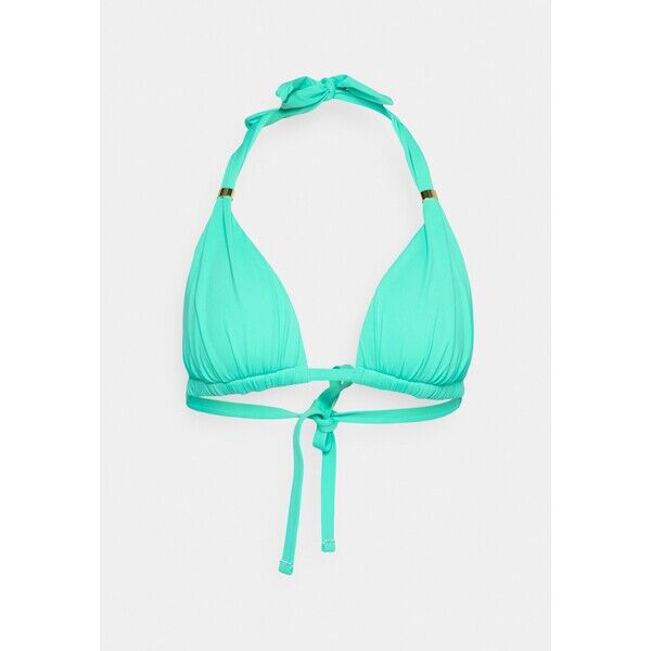 Lauren Ralph Lauren BEACH CLUB HALTER BRA Góra od bikini light aqua L4281J00S-K12