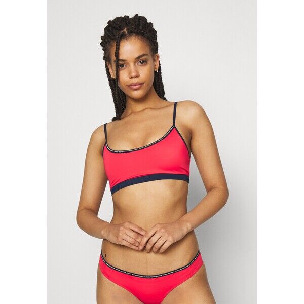 Tommy Hilfiger TAPE BRALETTE Góra od bikini radiant carmine TO181J020-J11