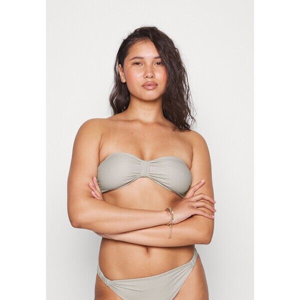 Filippa K PRINTED BANDEAU Góra od bikini beige F1481J00K-B11