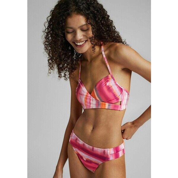 Esprit MIT BATIK-PRINT Góra od bikini pink fuchsia ES181J0NO-J11