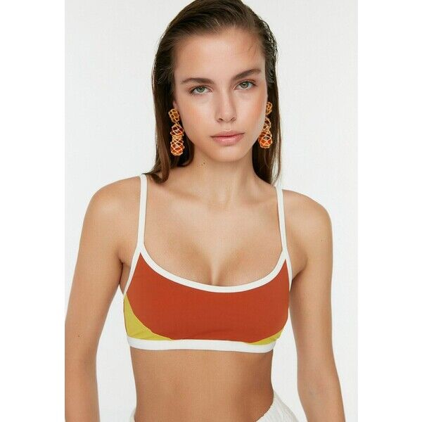 Trendyol Góra od bikini brown TRU81J02Q-O11