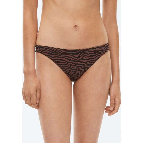 OYSHO ZEBRA Dół od bikini brown OY181I0L3-O11