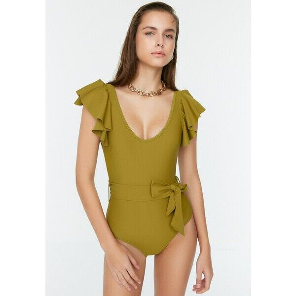 Trendyol Kostium kąpielowy green TRU81G043-M11