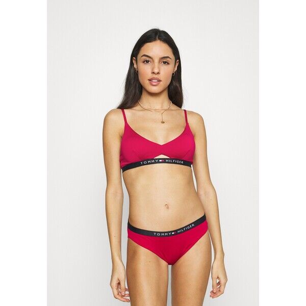 Tommy Hilfiger CORE SOLID LOGO Góra od bikini ruby jewel TO181J00R-G12