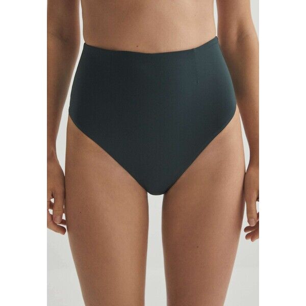OYSHO HIGH RISE Dół od bikini dark green OY181R162-M11