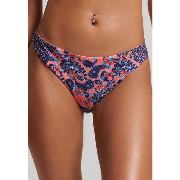 Superdry VINTAGE SURF Dół od bikini paisley coral SU281I025-G11