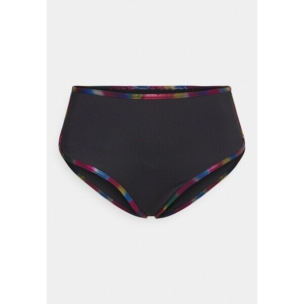 Calvin Klein Swimwear HIGH WAIST CHEEKY PLUS Dół od bikini black C1781I04B-Q11