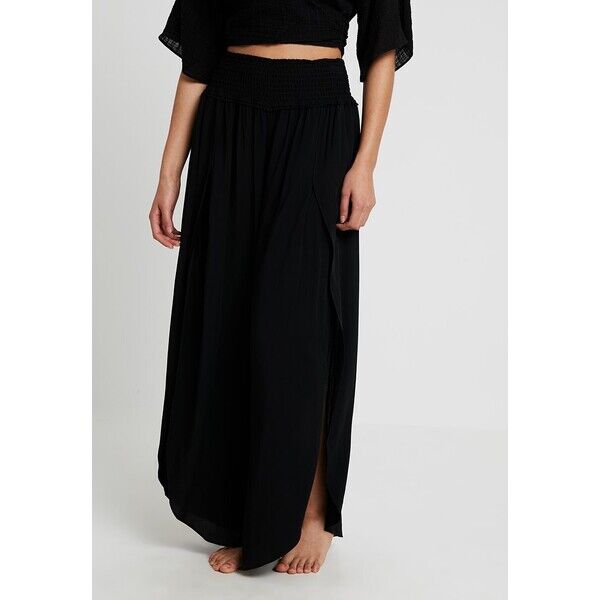 Seafolly BEACH BASICS SHIRRED WAIST WRAP PANT Akcesoria plażowe black S1981H020-Q11