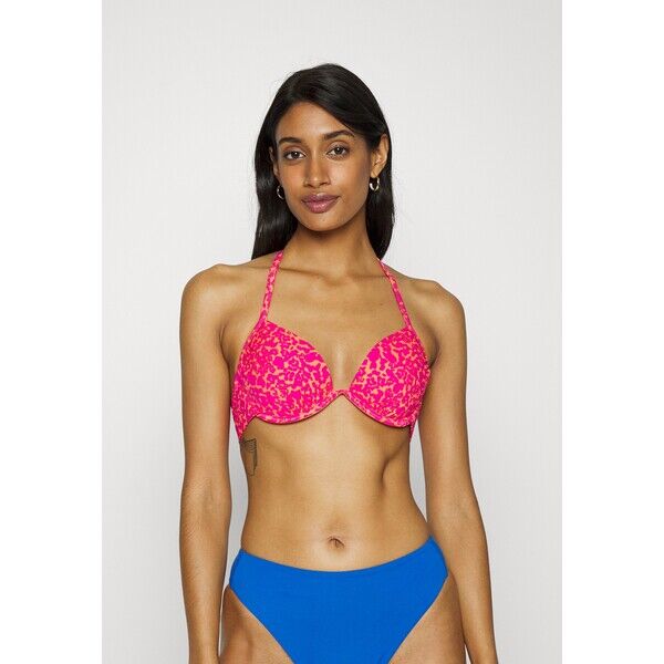 Marks & Spencer ANIMAL WIRE BIK Góra od bikini pink mix QM481J00A-J11
