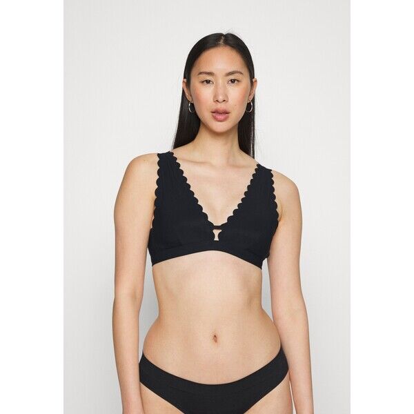 Marks & Spencer SCALLOP Góra od bikini black QM481J00G-Q11