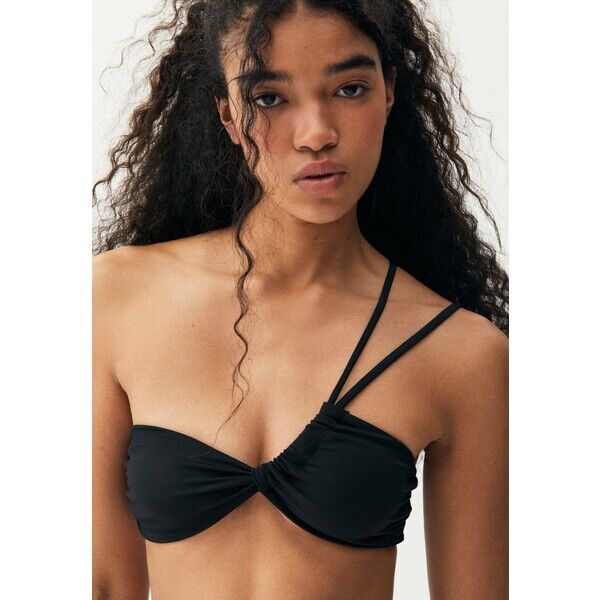 PULL&BEAR Góra od bikini mottled black PUC81J023-Q11