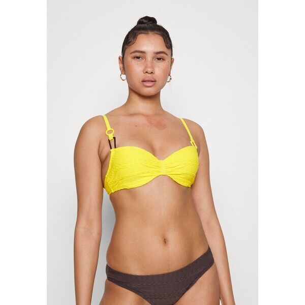 Chantelle TEXTURE MEMORY FOAM SCHALE Góra od bikini yellow lemon CH981J00T-E11