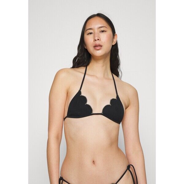 Agent Provocateur LORNA TIE SIDE Góra od bikini black/gold AG181J00Z-Q11