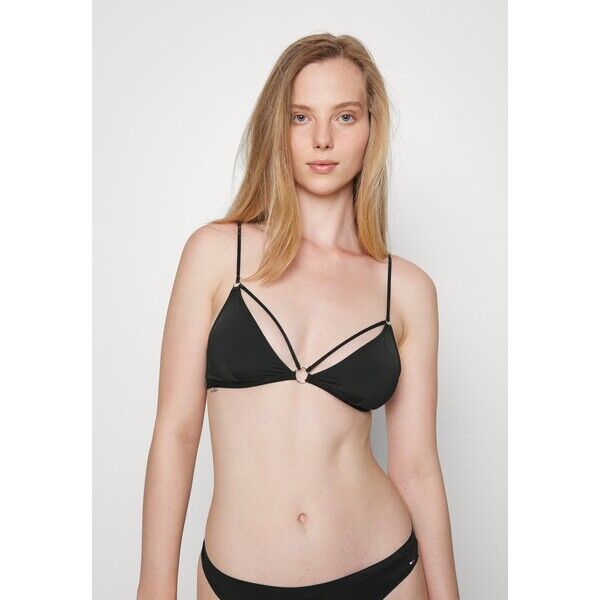 Weekday MEG STRAPPY TRIANGLE BRALETTE Góra od bikini black WEB81A02N-Q11