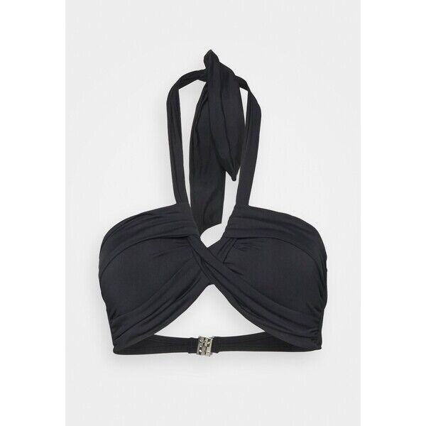 Seafolly COLLECTIVE HALTER BANDEAU Góra od bikini black S1981J0AI-Q11