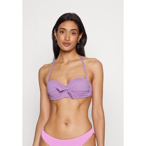 LASCANA BANDEAU Góra od bikini lilac L8381J06F-I11