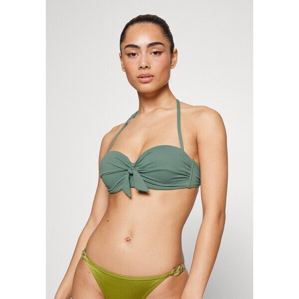 LASCANA BANDEAU Góra od bikini green L8381J06F-N11