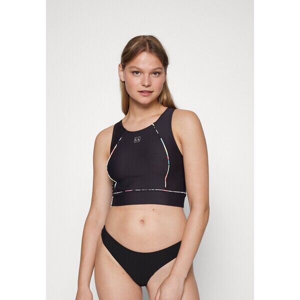 LASCANA LA PERFORMANCE CROP Góra od bikini black L8381H064-Q11