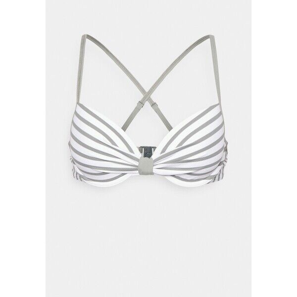 Esprit HAMPTONS BEACH PAR PADDED BRA STRIPE Góra od bikini light khaki ES181J0M8-N11