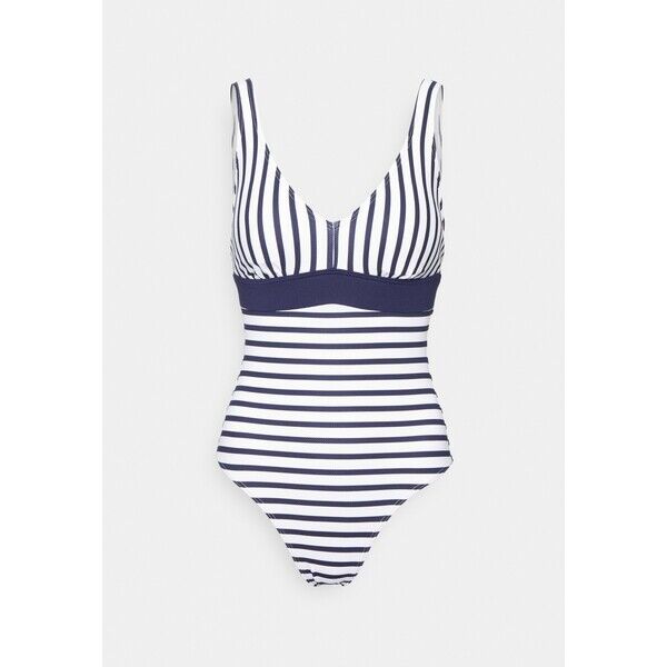 Esprit HAMPTONS BEACH SWIMSUIT PADDED STRIPE Kostium kąpielowy navy ES181G04K-K11