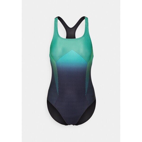 Speedo MEDALIST Kostium kąpielowy black/nordic teal/tile 1SP81G04X-Q11