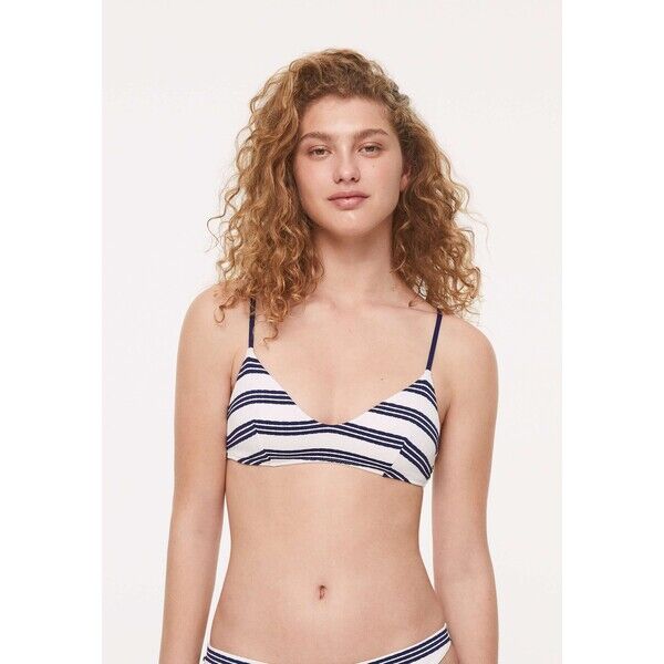 OYSHO STRIPE Góra od bikini blue OY181J0AH-K11