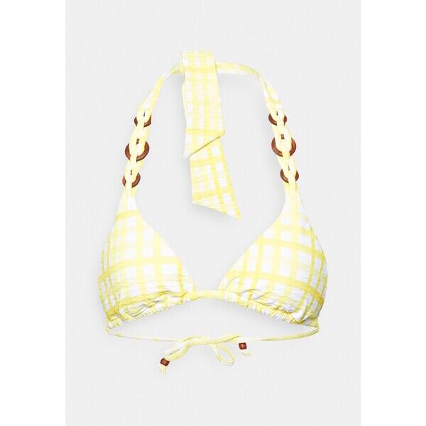 Seafolly AMALFI CHECK SLIDE Góra od bikini lime light S1981J0C2-M11