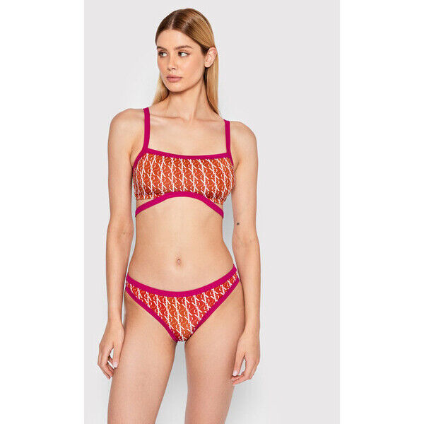 Calvin Klein Swimwear Góra od bikini Bandeau KW0KW01746 Kolorowy